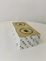 Минеральные кубики из минеральной ваты для семян и рассады 100 х 100 х 65 3 шт и минеральные пробки 22 х 22 х 27 3 шт Благодатное земледелие