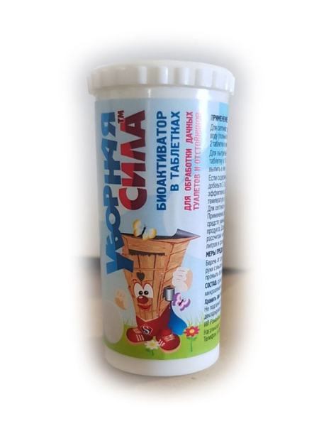 Уборная сила универсальные таблетки в тубе 7шт х 5 гр