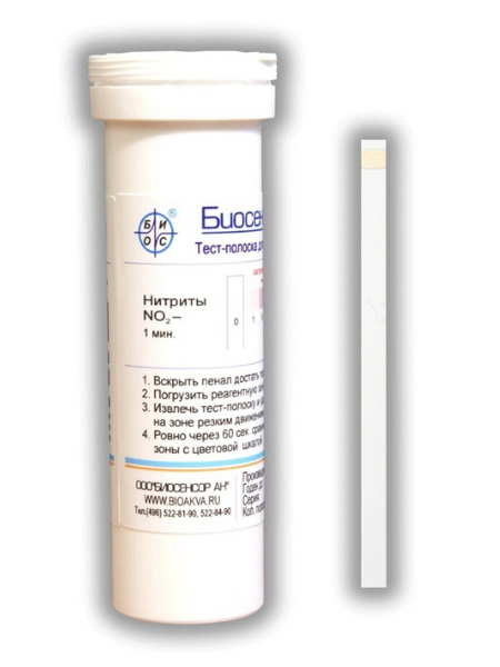 Тест полоски индикаторные 25 шт Биосенсор-Аква-Нитрит