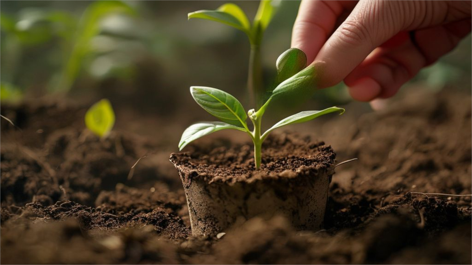 Правильная техника высадки рассады в торфяном горшочке для максимальной приживаемости.