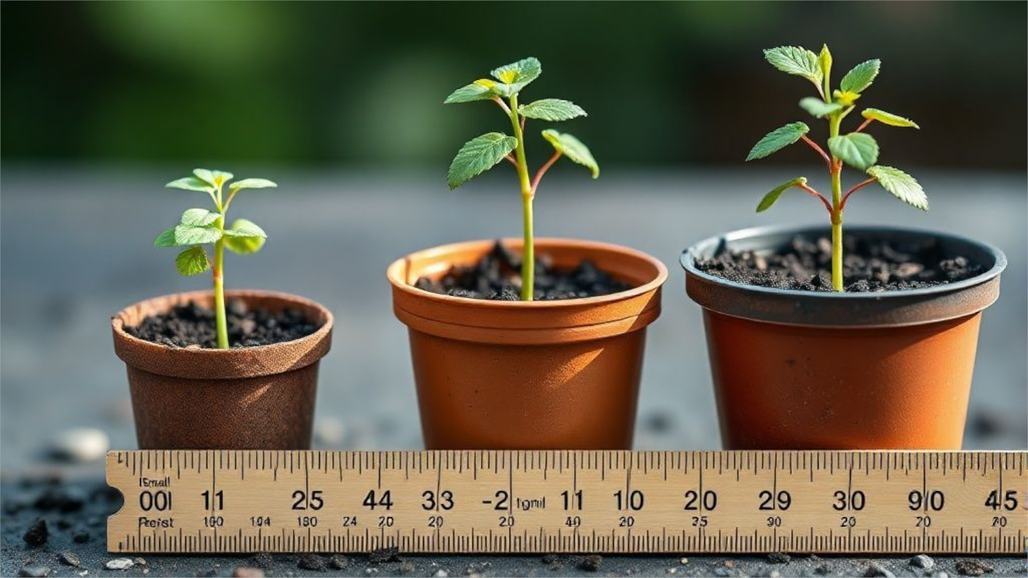 Влияние объёма контейнера на развитие рассады перца за 35 дней.