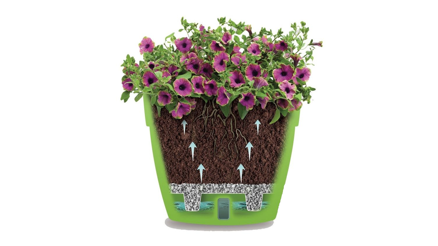 Принцип работы дренажной системы в контейнере.