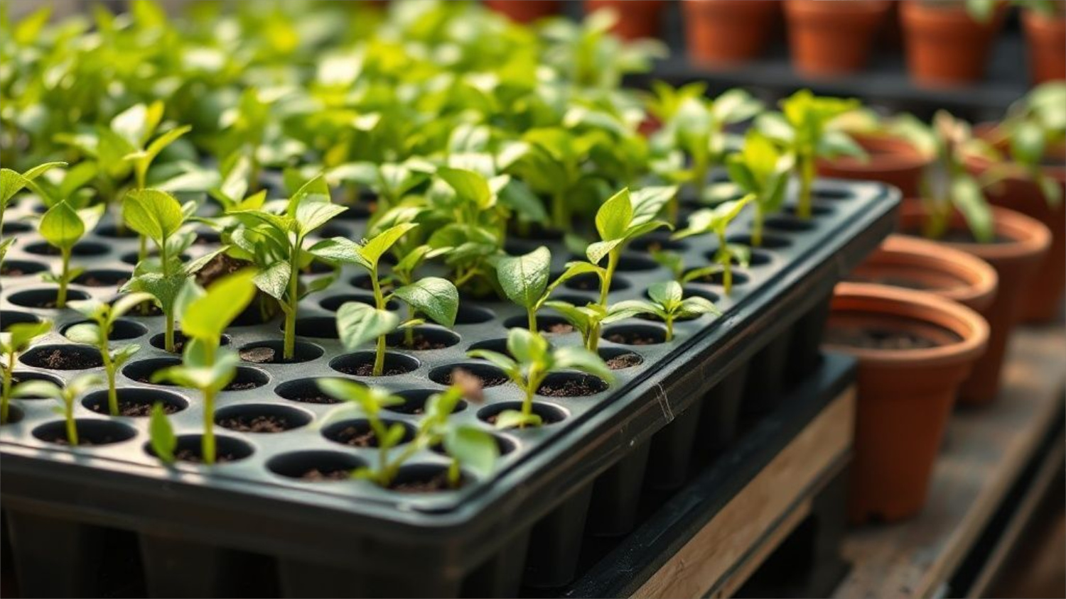 Кассеты экономят пространство на 30-40% по сравнению с отдельными горшочками.