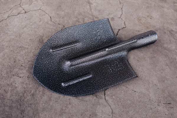 Лопата штыковая с рёбрами жесткости ЛКО 19596-87 сталь 65 г мрамор