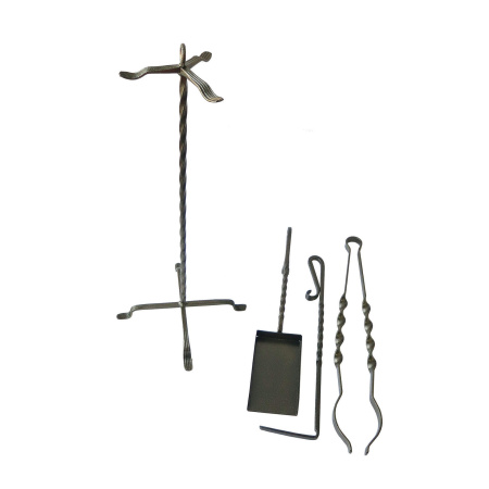 Набор для камина на стойке малый Бронза 3 предмета