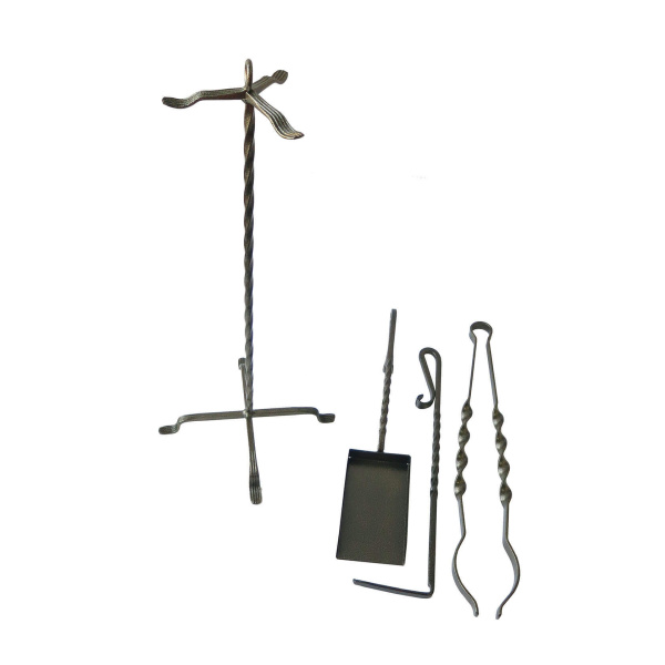 Набор для камина на стойке малый Бронза 3 предмета
