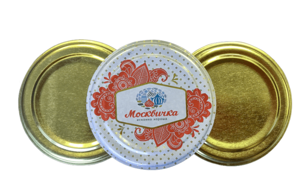 Крышка СКО-82 Москвичка металлическая лакированная d-82 50 шт