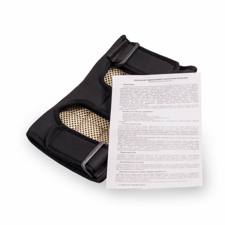 Турмалиновый наколенник с магнитными вставками Biomag, 2 шт