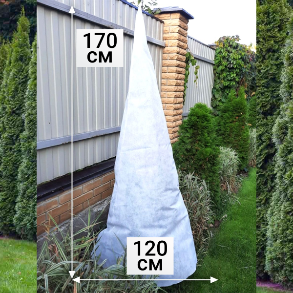 Зимнее укрытие с УФ Зимний Домик для туй 1,2 х 1,7 м, 2 шт