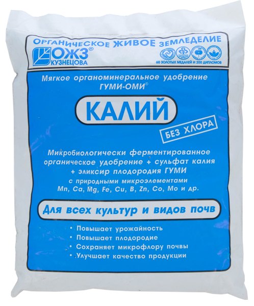 Удобрение Гуми-Оми-Калий Сульфат калия 0,5 кг Удобрение Гуми-Оми-Калий Сульфат калия 0,5 кг