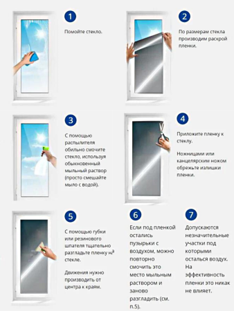 Пленка солнцезащитная для окна 53х300 см