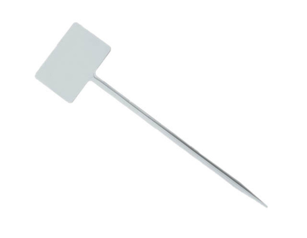 Указатель садовода №3 6x9 см, ножка 30 см пластиковый, 50 шт