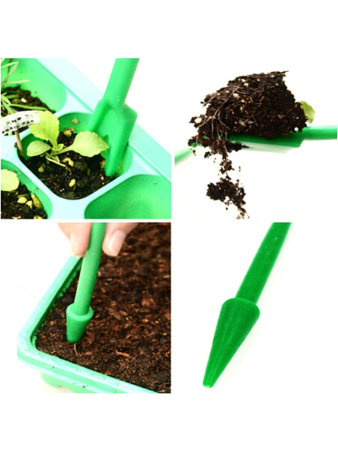 Набор инструментов для посадки и пикировки рассады, сеялка дозатор, вилка, конус по 2 шт