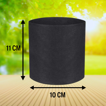 Текстильный горшок Здоровый корень без ручек 1 л, 3 шт Благодатное земледелие