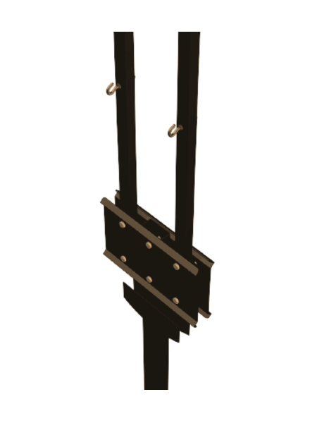 Подвижная шпалера для малины Веер Коричневая комплект из 2 шт PEKGDSM МС-Про