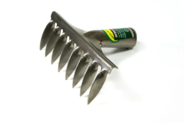 Грабли витые восьмизубовые титановые мини Урал 16 см