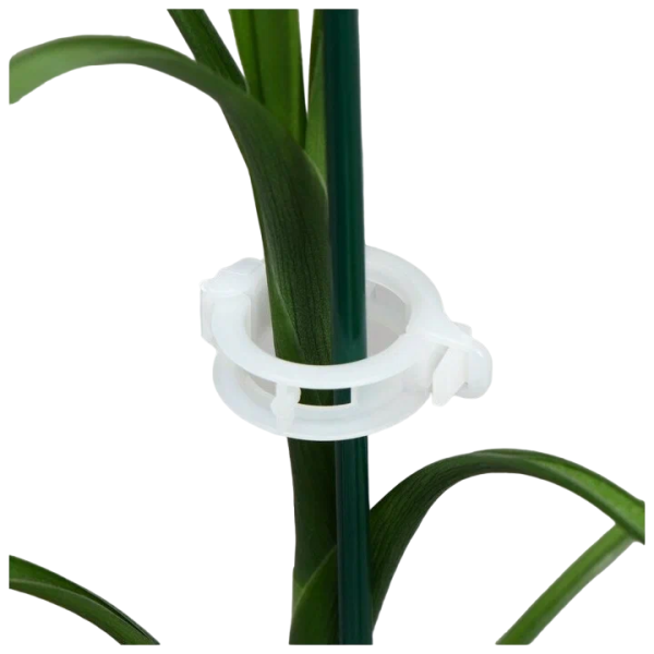 Клипсы садовые для подвязки растений 25 мм белые 50 шт Благодатное земледелие