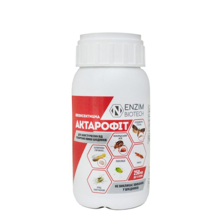 Биопрепарат Актарофит 0,2 от вредных насекомых флакон 250 мл
