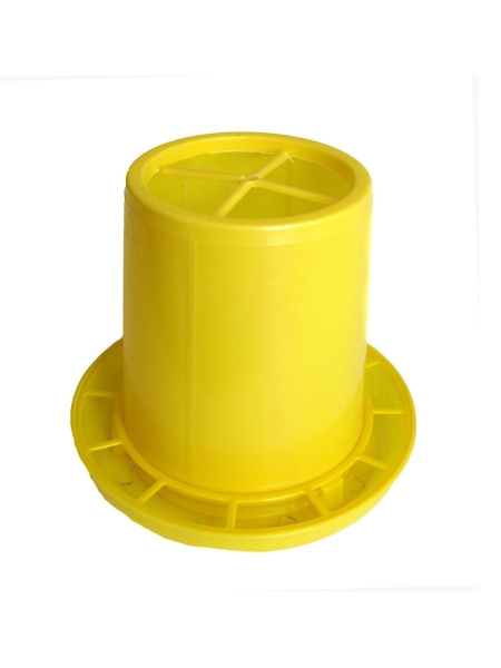 Кормушка Птичий дворик бункерная для птицы 6 литров ёмкость+поддон+решетка пластиковая