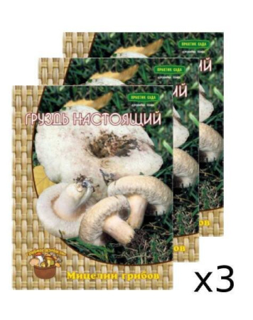 Мицелий грибов Белый груздь на компосте 60 мл, 3 шт