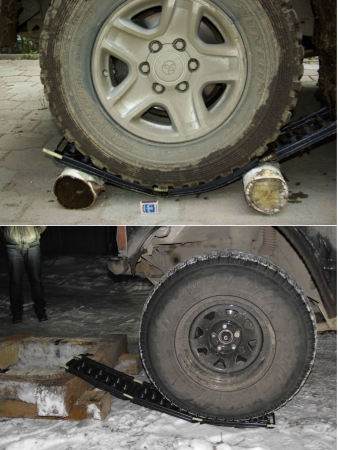 Противобуксовочные траки Антибукс Protex Кантри без арматуры, 3 трака