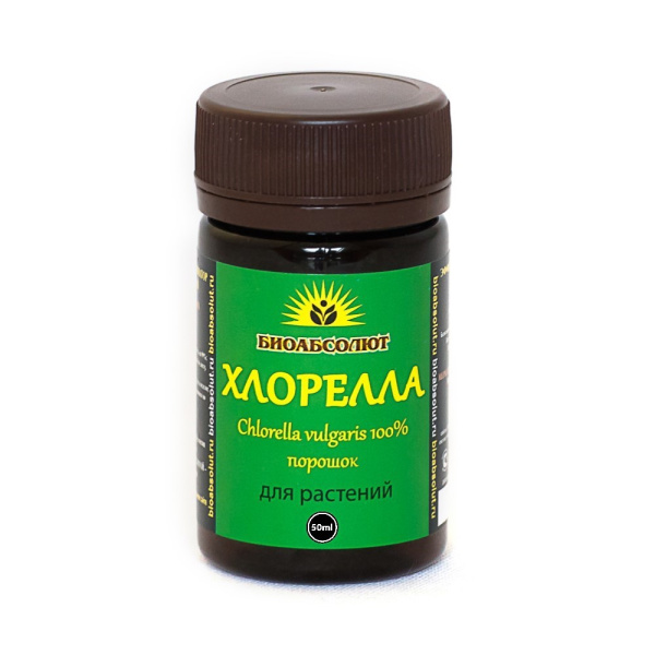 Хлорелла порошок реаниматор для растений Биоабсолют 50 мл