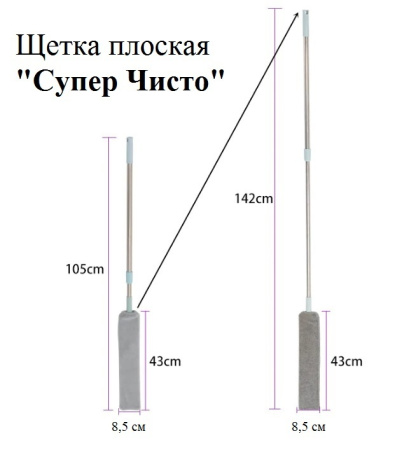 Щетка плоская Супер Чисто НК-3535 Gap Brash