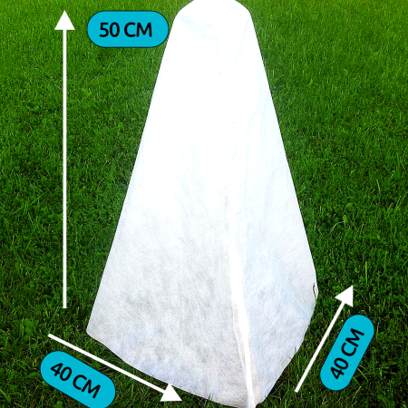 Зимние сменные чехлы с УФ для укрытия растений 60 г/м2, 50 см, 3 шт