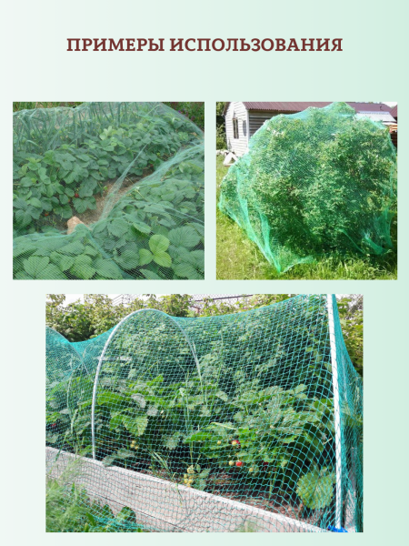 Сетка от птиц 2х5 м с ячейкой 19х19 мм и плотностью 10 г/м2