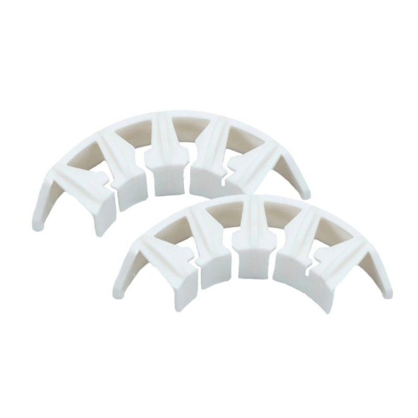 Держатель кистей растений Кистедержатель Улитка для томатов и огурцов белый 200 шт Благодатное земледелие