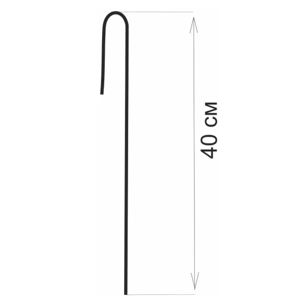 Садовые колышки скобы для бордюрной ленты 40 см диаметр 4 мм металлические 30 шт Благодатное земледелие Садовые колышки скобы для бордюрной ленты 40 см диаметр 4 мм металлические 30 шт Благодатное земледелие