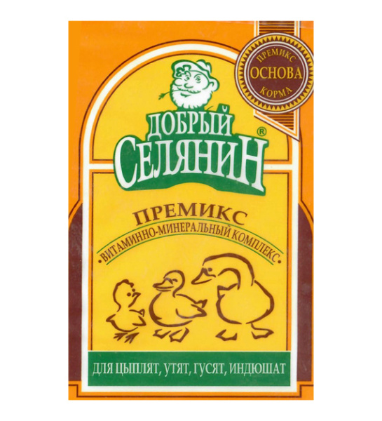 Премикс для цыплят, утят, индюшат Добрый Селянин 150 г