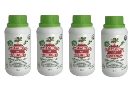 Биопрепарат Биокомплекс-БТУ защита от болезней и питание ЭкоДачник 0,25 л, 4 шт