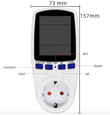 Розеточный ваттметр