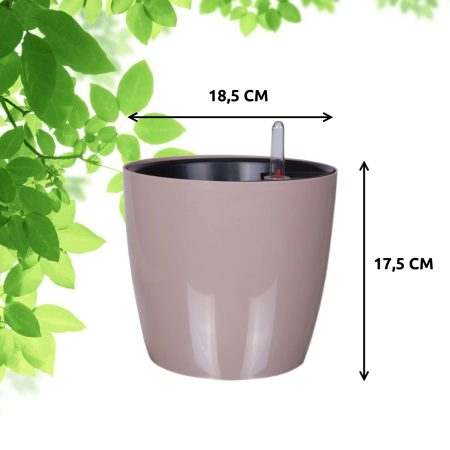 Горшок с автополивом Комфорт 3,5 л ПИ-25-13ТХ d-16 h-17 см Какао