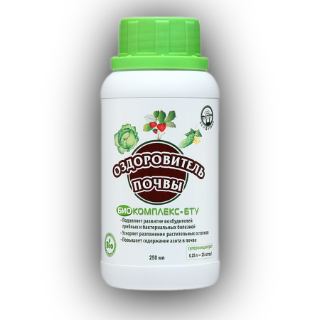 Биопрепарат Биокомплекс-БТУ оздоровитель почвы ЭкоДачник 0,25 л