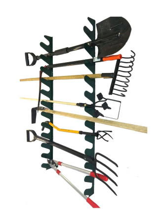 Держатель настенный для садовых инструментов Гребенка зелёный МС-Про