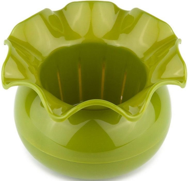 Горшок Аленький цветочек ПИ-20-6ТХ оливковый 0,3 литра