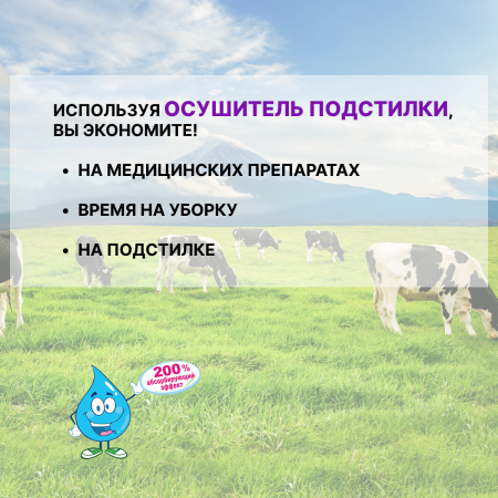 Осушитель подстилки, 2 шт по 2 кг