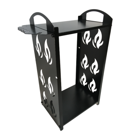 Дровница металлическая Пламя для камина и печи МС-Про