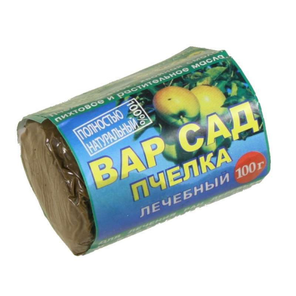 Садовый вар Пчелка для защиты стволов деревьев 100 г Садовый вар Пчелка для защиты стволов деревьев 100 г