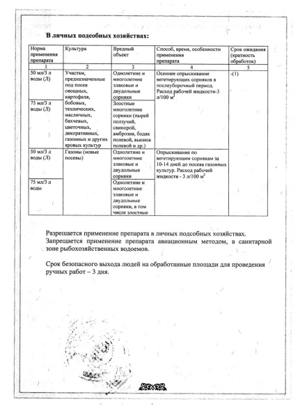 Гербицид Чистогряд для уничтожения однолетних и многолетних сорняков 10 мл