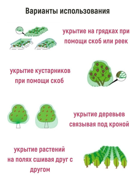 Сетка от птиц зеленая 4х5 м Сетка от птиц зеленая 4х5 м