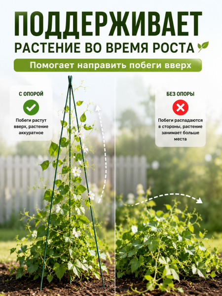 Опора LISTOK для растений 120 см VIP