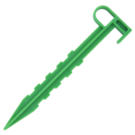 Садовые колышки для подвязки растений и укрывного материала зеленые 14 см 100 шт