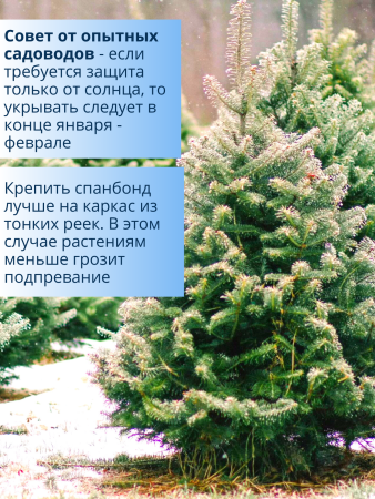 Зимнее укрытие с УФ Рукав для растений 60 г/м2, 80 х 120 см