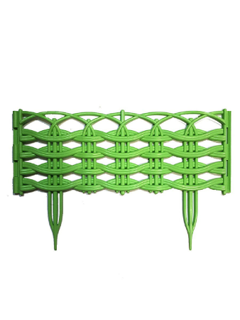 Заборчик Ивушка L=3 м, H=250 мм, 8 секций Салатовый