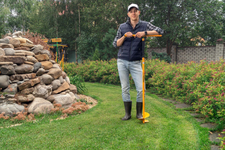 Бур садовый Торнадика-Профи (Торнадо-Профи) + грипсы (1 пара)