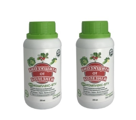 Биопрепарат Биокомплекс-БТУ защита от болезней и питание ЭкоДачник 0,25 л, 2 шт