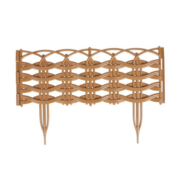 Заборчик Ивушка L=3 м, H=250 мм, 8 секций Серебристый